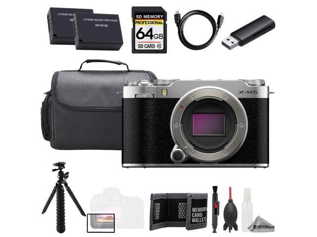 Fujifilm X-M5 Mirrorless Camera (Silver) + 64GB + Tripod + Extra Batt - Value Kit