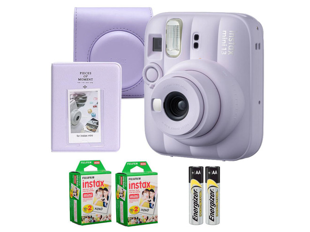 Fujifilm Instax Mini 13 Instant Film Camera Dreamy Purple + Case + instax Mini Instant Film (40 Sheets) + Mini Photo Album
