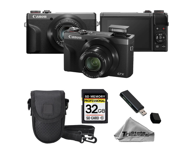 Canon PowerShot G7 X Mark III Digital Camera Graphite with 32GB Memory Card, Carrying Case & Card Reader
