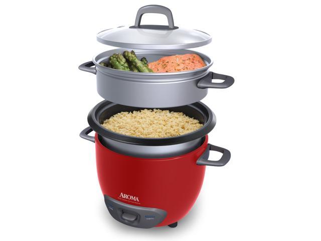 Photos - Food Steamer / Egg Boiler Aroma ARC-743-1NGR 3 Cups /6 Cups (Cooked) Pot-Style Rice Cooker (Uncooked)