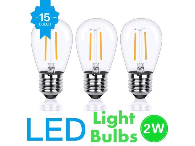 Photos - LED Strip AGPTEK 15PCs LED Outdoor String Lights Bulbs, Waterproof Commercial Patio