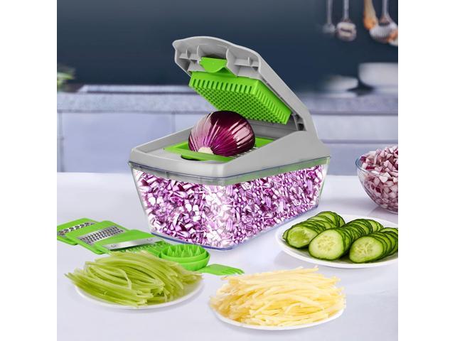 FITNATE 13pcs Vegetable Spiralizer Mandoline Slicer Dicer Food Chopper Shredder Cutter