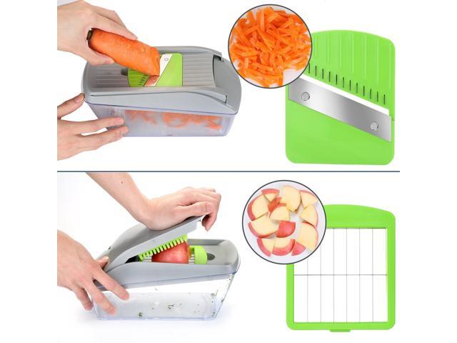 FITNATE 13pcs Vegetable Spiralizer Mandoline Slicer Dicer Food Chopper Shredder Cutter
