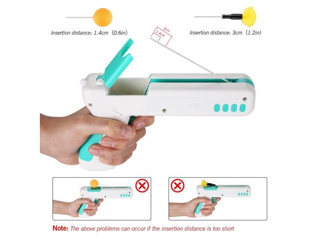 Ownpets Blue Interactive Cat Toy Gun Cat Stick Toy with Ball & Feather