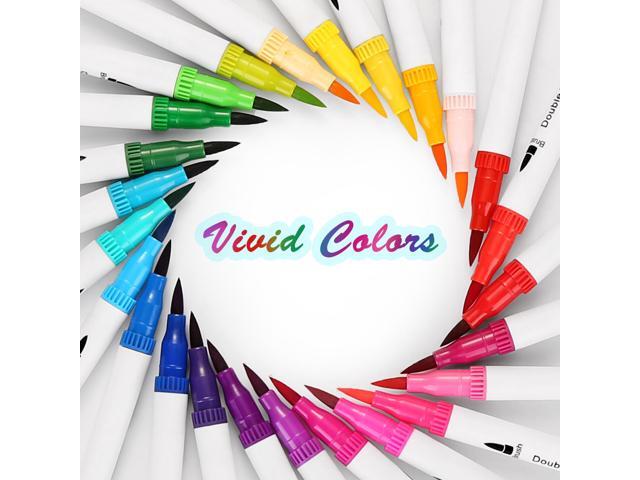 AGPtEK 100 Colors Dual Tip Brush Pens