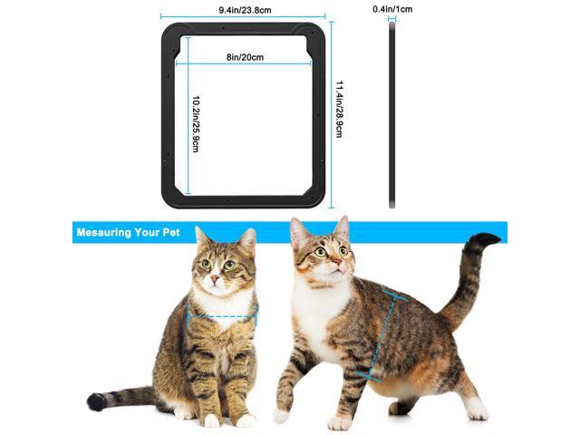 Ownpets Pet Dog Cat Small Screen Locking Flap Door Magnetic Automatic Slide Protector