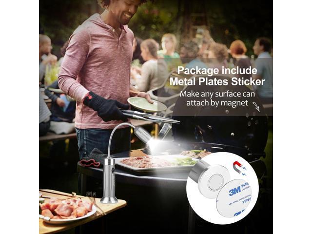 IMAGE Magnetic Ultra-Bright Barbecue Grill Light with Super Bright LED Lights 2 pcs for Grilling
