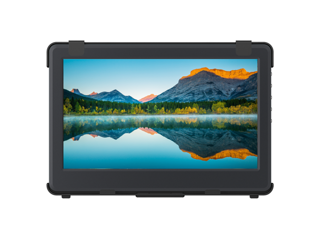GeChic 1102E 11.6" FHD 1080p Portable Monitor with HDMI & VGA Video inputs, USB Powered, Plug & Play, Ultralight and Slim, Built-in Speakers, Rear.