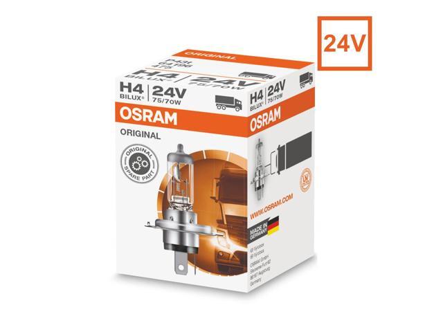 OSRAM H4 64196 24V 75/70W Original Truck Line Halogen Headlight Bulb