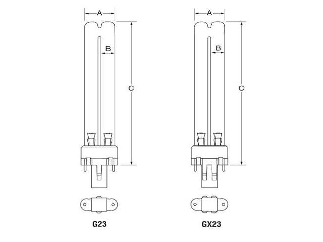 USHIO GPX11 11.8W Germicidal Low Pressure Mercury-Arc Lamp