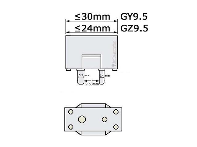 Ushio 1000250 - DYR/240V JCD240V-650WC2 Projector Light Bulb