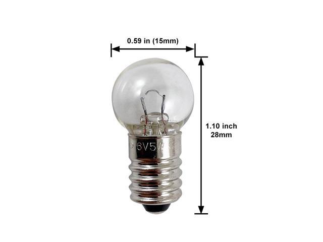 USHIO SM-8G101 15W 6V E10 Base Incandescent Scientific Medical Light Bulb