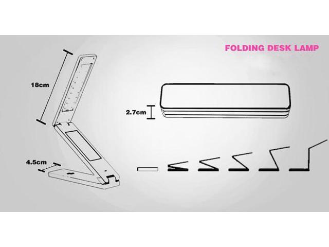 iLamp B91267 Folding LED Desk / Wall lamp with Digital Calendar, Temperature and Alarm Clock