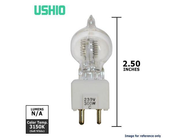 Ushio 1000912 - JCD230V-300WC Bi Pin Base Single Ended Halogen Light Bulb