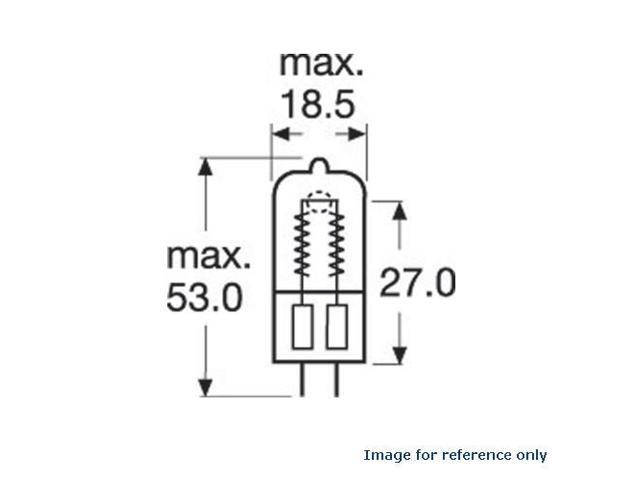 64514 bulb - Osram 300w 120v GX6.35 CP96 Halogen Light Bulb