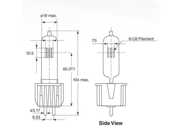 Ushio 1000669 - HPL-550/77X+ JS77V-550WX Projector Light Bulb
