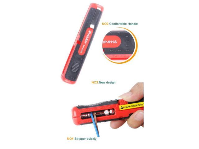 CP-511A 3in1 Multifunction 10-20AWG Coaxial Cable RG59 RG6 8-13mm Strippers Stripping Knife