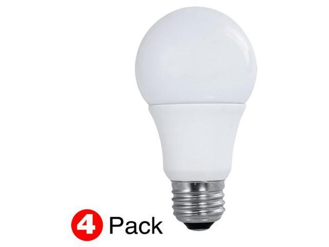 Photos - Light Bulb 4Pk - Satco 10W A19 LED 4000K Cool White Non-Dimmable - 60W Equiv. S9558