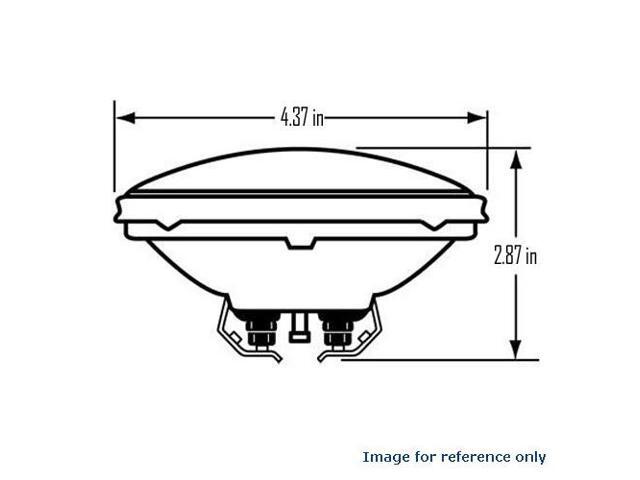 H7555 - 8w 12v PAR36 Sealed Beam Light Bulb - GE 44642 Replacement
