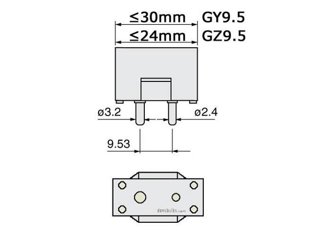 FRK 650w 120v GY9.5 Halogen Bulb - 54631 Replacement Lamp