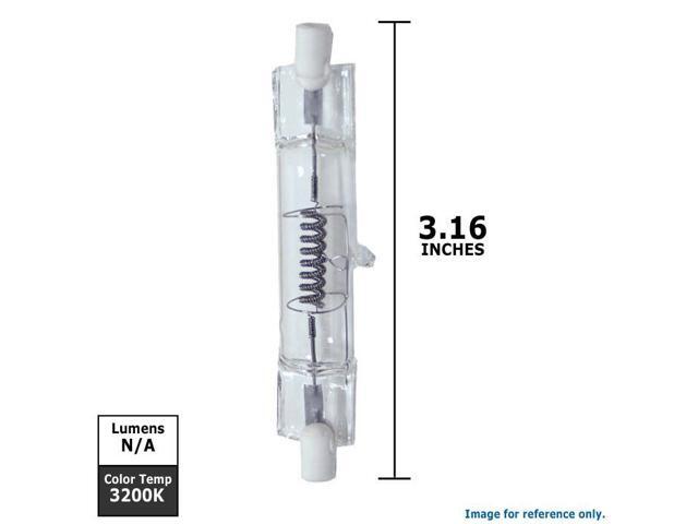 USHIO 1000471 - FAD FAD, JPD120V-650WC 650w 80mm Long R7s Double Ended Stage Bulb