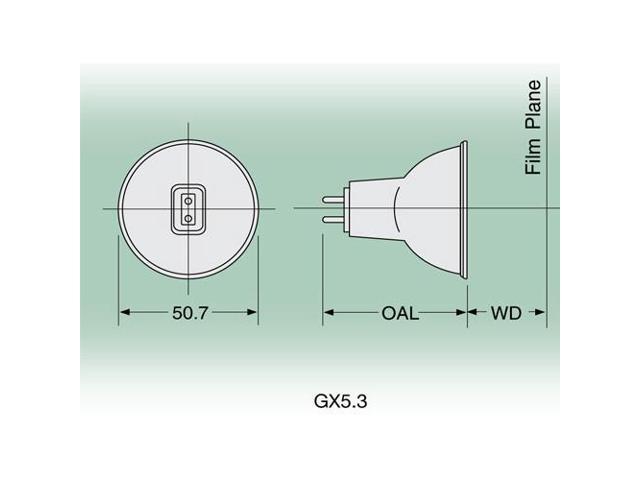 EJL bulb - OSRAM 200W 24V MR16 Projector 16mm Color printer lamp