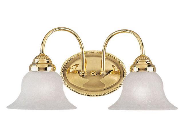 Photos - Chandelier / Lamp Livex 1532-02 Edgemont Bath Light Fixture- Polished Brass