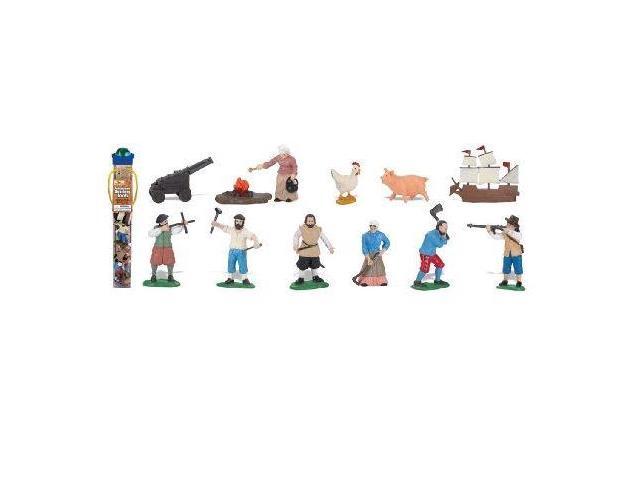 Plastic Miniatures In Toobs-Jamestown Settlers