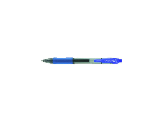 Zebra Sarasa Retractable Gel Pen Blue Ink Medium Dozen 46820