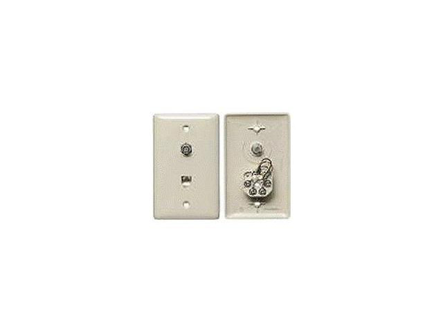 Hubbell Wiring Devices NS747I Telephone Wall Jack, Ivory