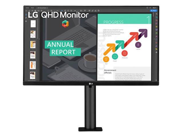 LG Ergo 27BN88Q-B - LED monitor - 27' - 2560 x 1440 QHD - IPS - 350 cd/m2 - 1000:1 - HDR10 - 5 ms - 2xHDMI, DisplayPort, USB-C - Speakers - Black...