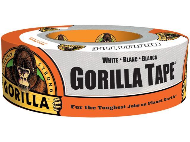 GORILLA GLUE 6025001 Duct Tape, White, 30 yd L, 1-7/8 in W