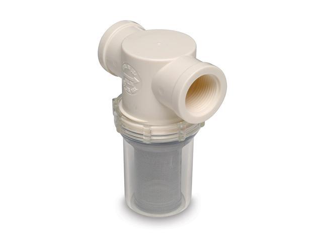 SHURFLO 1' RAW WATER STRAINER W/ BRACKET & FITTINGS 253-321-01