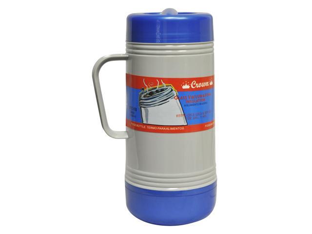 Brentwood 1.0L Wide Mouth Mouth Glass Vacuum/Foam Insulated Food Thermos