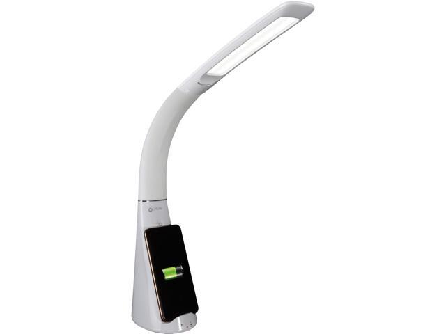 OttLite Wellness Series Sanitizing Purify LED Desk Lamp with Wireless Charging