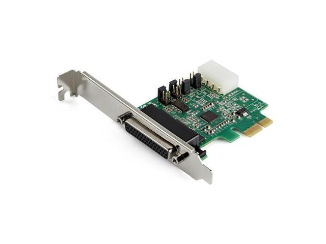 StarTech 4 Port PCI Express RS232 Serial Adapter Card 16950 UART Asix AX99100 Full Profile -PEX4S952 Replacement PEX4S953