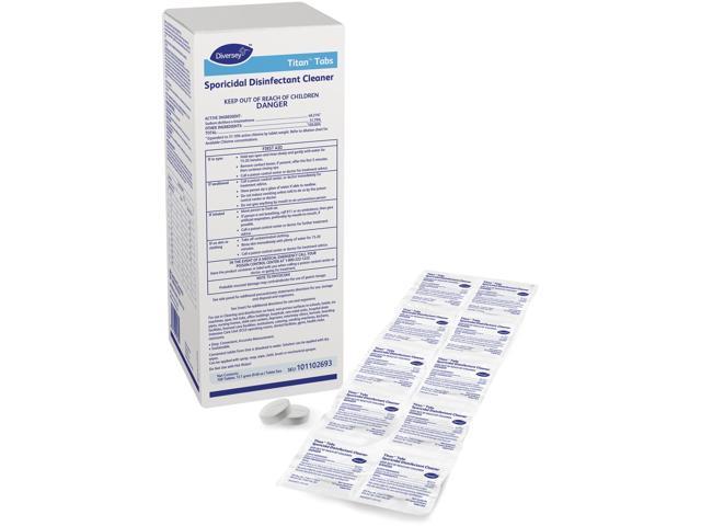 Diversey Titan™ Tabs Sporicidal Disinfectant Cleaner;  100 tabs (1 tab dilutes in 32 oz)