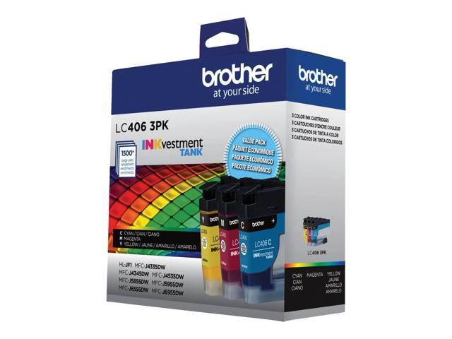 Brother Genuine LC406 INKvestment Tank Standard Yield Color Ink Cartridge Set (Cyan, Magenta, Yellow) - image 3
