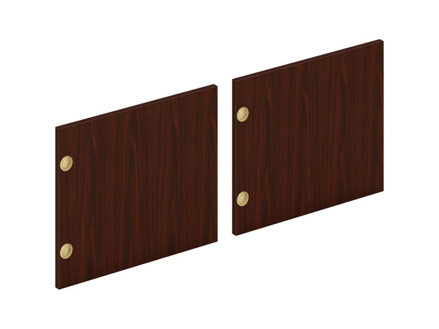 HON Mod Doors for Hutch and Wall Mounted Storage Traditional Mahogany LDR72LMLT1