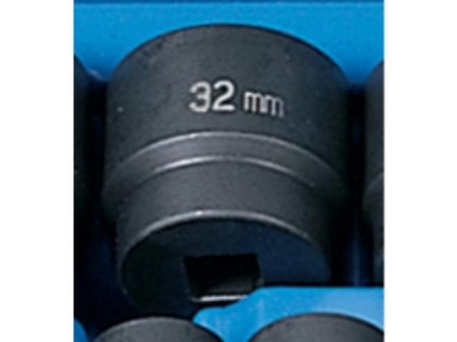 GREY PNEUMATIC 2032M 1/2' Drive, 32mm Size, Metric Socket, 6 Points,