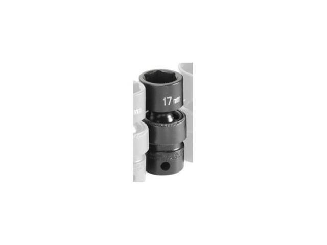 GREY PNEUMATIC 1017UM 3/8' Drive, 17mm Size, Metric Socket, 6 Points,