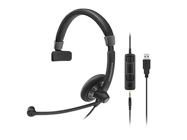 Epos SC 45 USB MS (1000634) - Single-Sided Business Headset For Skype for Business, Mobile Phone, Tablet, Softphone, and PC HD Sound &...