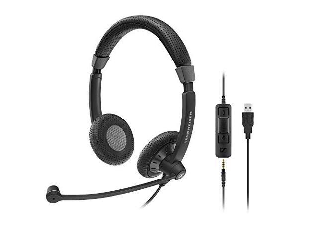 EPOS SC 75 USB MS (1000635) - Double-Sided Business Headset For Skype for Business, with Mobile Phone, Tablet, Softphone, and PC HD Sound &...