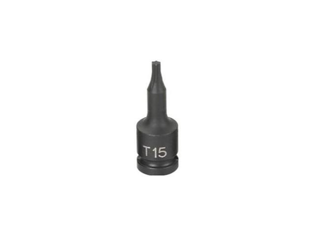 GREY PNEUMATIC 915T 1/4' Drive, T15 Size, SAE Socket, Star Points