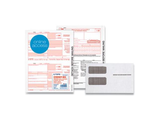5-Part 1099-NEC Online Tax Kit, 8.5 x 11, 24/Pack 22905KITNEC