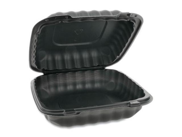 Pactiv Microwave Hinged Lid Containers, 8.31x8.35x3.1 YCNB08010000