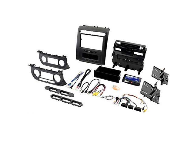 PAC - Integrated Radio Replacement Dash Kit with Climate and Steering Wheel Controls for Select Ford F-Series Trucks - Black - image 7