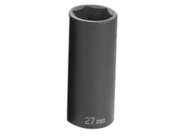 GREY PNEUMATIC 2027MD 1/2' Drive, 27mm Size, Metric Socket, 6 Points,