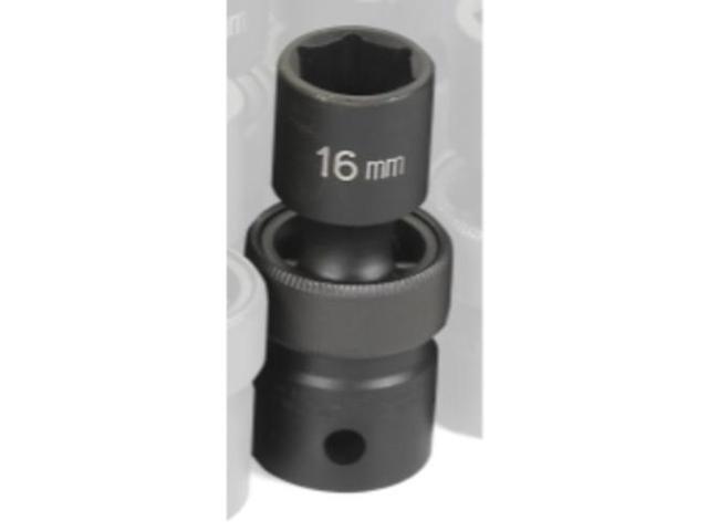GREY PNEUMATIC 2016UM 1/2' Drive, 16mm Size, Metric Socket, 6 Points,