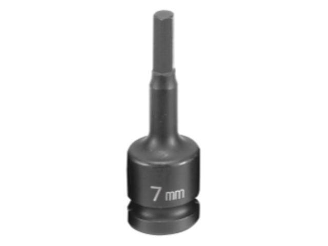 GREY PNEUMATIC 2907M 1/2' Drive, 7mm Size, Metric Socket, 6 Points